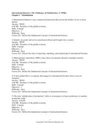 International Business Chapter 1 1 Imports are goods and services purchased abroad and brought into a country