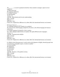 International Business Chapter 2 2 which of the following dimensions does this culture illustrate
