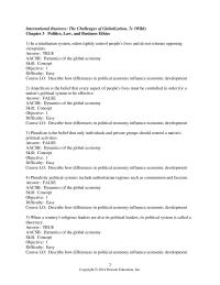 International Business Chapter 3 1 Economic socialism won the battle over communist totalitarianism and capitalism