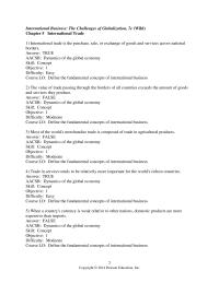 International Business Chapter 5 1 Most of the world’s merchandise trade is composed of trade in agricultural products