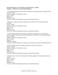 International Business Chapter 6 1 The automobile industry is typically protected for national security reasons