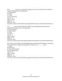 International Business Chapter 11 2 Which of the following is a support activity that creates value for Beanstalk’s customers