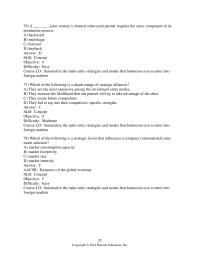 International Business Chapter 13 2 Which of the following is a disadvantage of strategic alliances