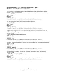 International Business Chapter 15 1&nbsp;Capacity planning applies only to manufacturing companies.