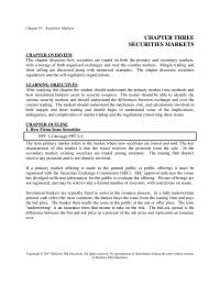 Investments & Securities Chapter 3 Homework Otc Trading Nasdaq Computer Information System For