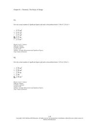 Chapter 1 3 91 Give The Correct Number Significant Figures