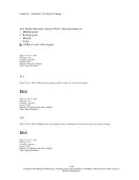 Chapter 1 4 130 The Following Which Not Physical Property