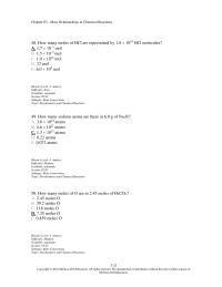 Chapter 3 2 48 How Many Moles Hcl Are Represented