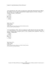 Chapter 3 4 132 Liquid Hexane C6h14 Burns Oxygen Gas