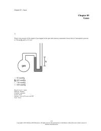 Chapter 5 1 What The Pressure The Sample Gas Trapped
