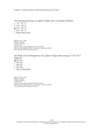 Chapter 7 4 104 Calculate The Energy Photon Light With