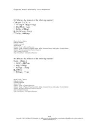 Chapter 8 3 85 What Are The Products The Following