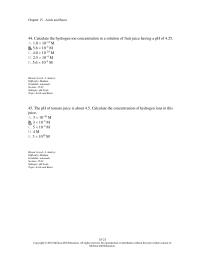 Chapter 15 2 44 Calculate The Hydrogen Ion Concentration Solution