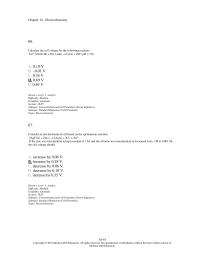 Chapter 18 3 66 Calculate The Cell Voltage For The