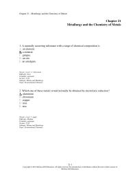 Chapter 21 1 Naturally Occurring Substance With Range Chemical Composition