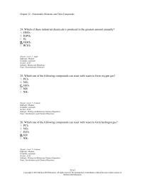 Chapter 22 2 24 Which These Industrial Chemicals Produced The