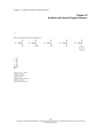 Chapter 25 1 Polystyrene Results From The Polymerization Poly propene Results