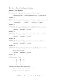 Chapter 9 1 Which of the following accesses a database in terms of a database model