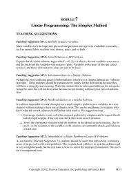 Management Chapter 07 Homework &nbsp;Encourage students to also solve the assigned problem by computer