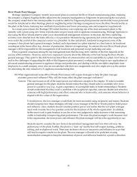 Chapter 5 3 &nbsp;these strategies will help a new manager at the River Woods plant to build