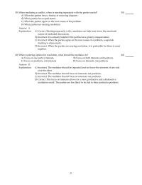 Chapter 7 2 When mediating a conflict, when is meeting separately with the parties