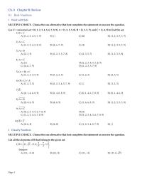 Elementary Education Chapter 0 0 Ch Review 01 Real Numbers1 Work With