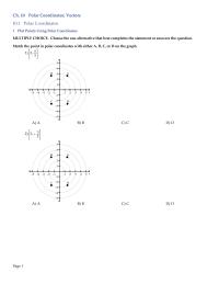 Elementary Education Chapter 10 10 Ch Polar Coordinates Vectors 101 Polar Coordinates