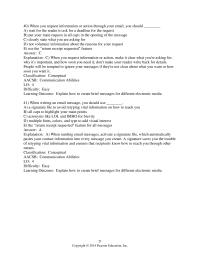 Chapter 6 2 When you request information or action through your email