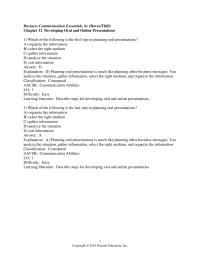Chapter 12 1 E explanation Addition Planning Your Speech Presentation Outline