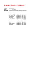 Graphics & Visualization Chapter 7 Homework Schools Out Event Defined Names Amount to pay City state zip