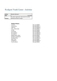 Graphics & Visualization Chapter 7 Homework Purpose activities and print receipts Defined Names Activity