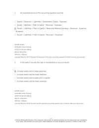 Accounting Chapter 4 1 Expanded Version The Accounting Equation Could Be