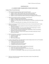 Chapter 11 Chapter 11 Motivation And Learning 63 Describe