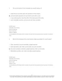 Accounting Chapter 5 1 The Current Assets Most Companies Are Usually