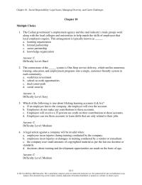 Human Resources Chapter 10 1 The establishment stage of an employee’s career involves