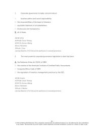 Accounting Chapter 10 1 Corporate Governance Includes Concerns About Business Ethics
