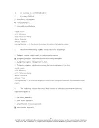 Accounting Chapter 14 1 Example Committed Cost Is Employee Training Manufacturing