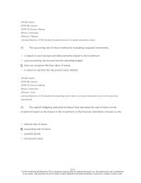 Accounting Chapter 16 2 The capital budgeting analytical technique that calculates the rate&nbsp;