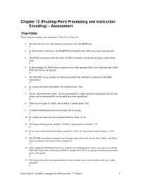 Chapter 12 1 In x86 machine instructions, the ModR/M field identifies the addressing mode