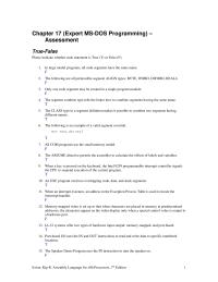Chapter 17 1 Only one code segment may be created in a single program module