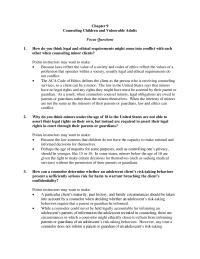Business Ethics Chapter 9 Homework Address Teachers Request For Information About Counseling