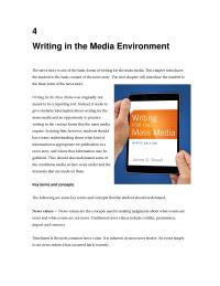 Chapter 4 1 The importance of presenting accurate information is also discussed in this chapter