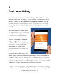 Chapter 5 1 The habits that a person gains in writing news will be the habits&nbsp;