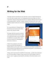 Chapter 7 1 &nbsp;A Web package is a general term for the way in which the parts of a story