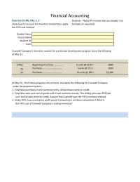 Accounting Chapter 6 Homework Answer Cost Goods Sold Gross Profit Purchases