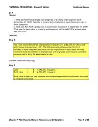 Accounting Chapter 7 Homework Depreciation Expense 3500 4000 2500 2000 Accumulated