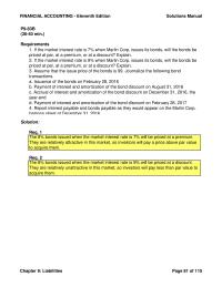 Accounting Chapter 9 Homework Under Normal Conditions Borrowing Results Higher Earnings