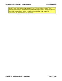 Accounting Chapter 12 Homework Operating Cash Flow Good Shown The Positive