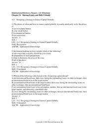 International Business Chapter 14 1 Investment banking services include which of the following