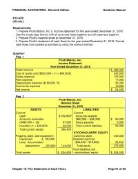 Accounting Chapter 12 Homework Decrease Other Accrued Liabilities Net Cash Provided
